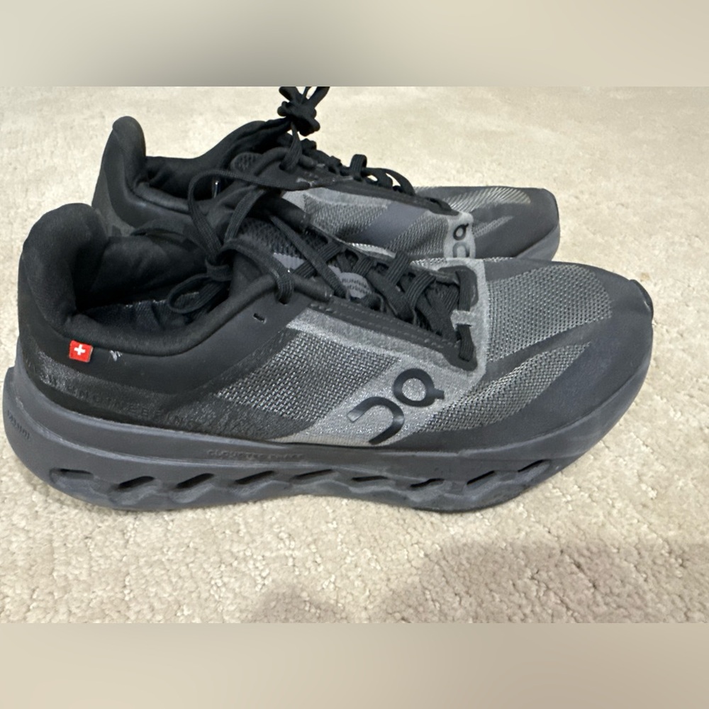 On Cloudsurfer Next  Black Eclipse Running Sneaker Women's Size 7.5